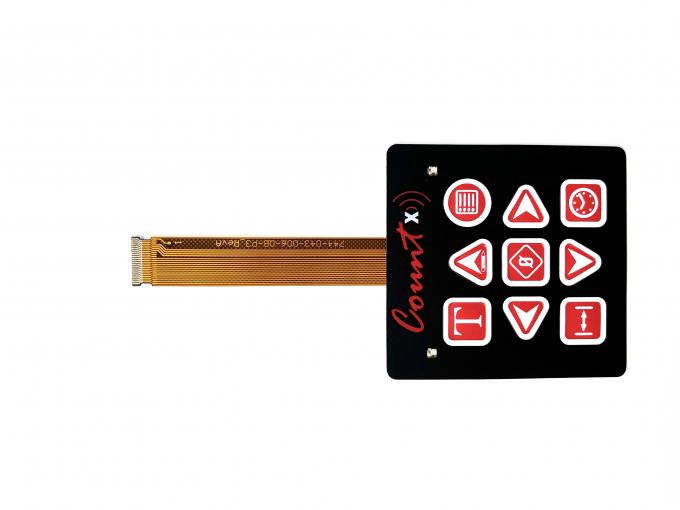 Customize Design Backlight LED Membrane Keypad RGB With Perimeter ...