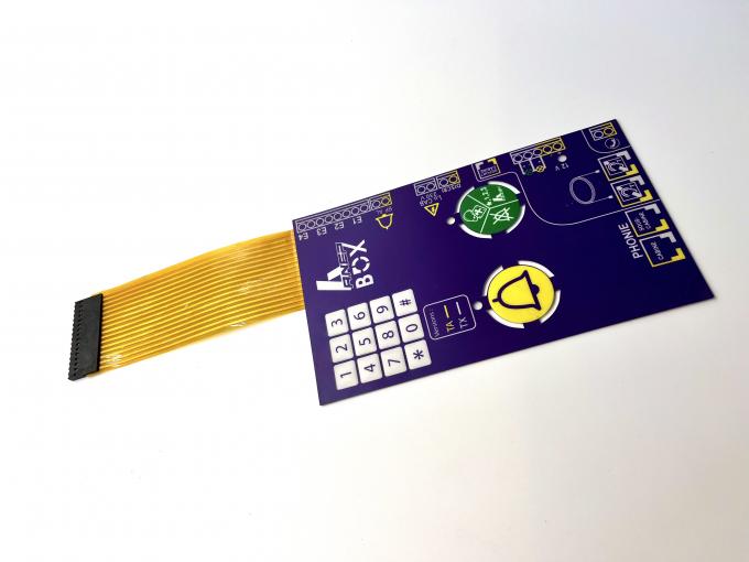 Flex FPC Ribbon Cable Membrane Switch Keypad Suppliers With Matix Dome ...