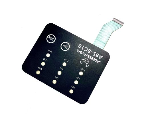 محافظ پلتفرم پلی گنبد PET با Backlit Membrane Switch صرفه جویی در مصرف برق با چسب نقره ای