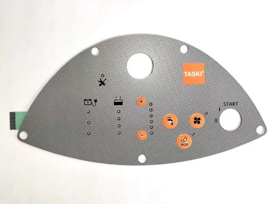 روشن LED پنجره 6 لایه پلی استر لمسی فلزی گنبد سوئیچ با 1 میلیون چرخه زندگی