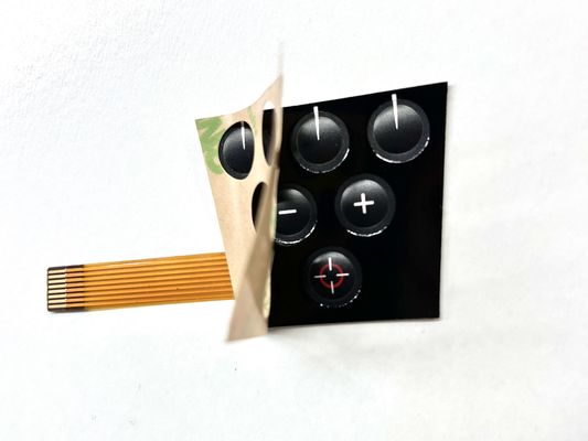 Controlador de comunicação remoto Switch de membrana flexível personalizável com adesivo 3M