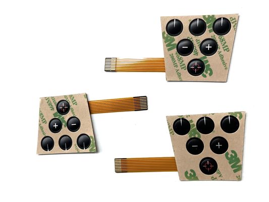 Controlador de comunicação remoto Switch de membrana flexível personalizável com adesivo 3M