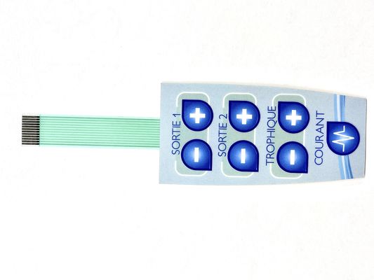 ریم Embossing Snap Dome Membrane Panel Switch برای دستگاه درمان مغناطیسی