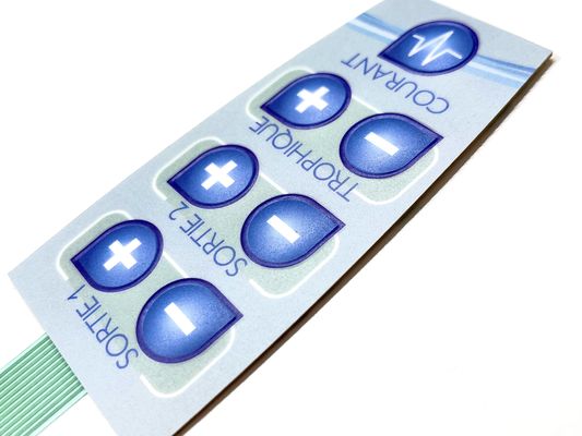 ریم Embossing Snap Dome Membrane Panel Switch برای دستگاه درمان مغناطیسی