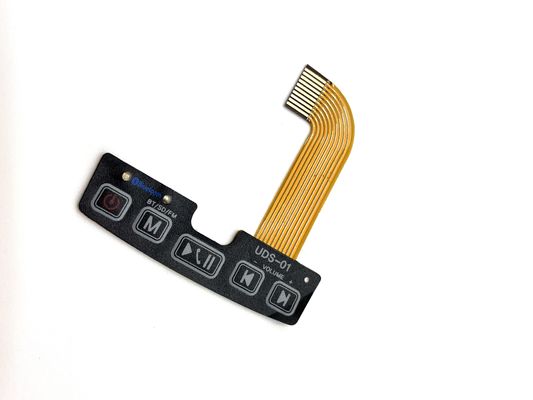 بافت Mylar LED Side Backlight Membrane Switch با پیچ 0.5 میلی متری مولکس