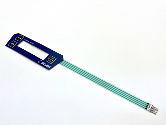Interruptor de membrana estándar de revestimiento mate personalizado con ventana LCD transparente