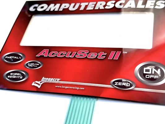 Acrylic Adhesive Custom Waterproof Membrane Switch With Rim Embossing