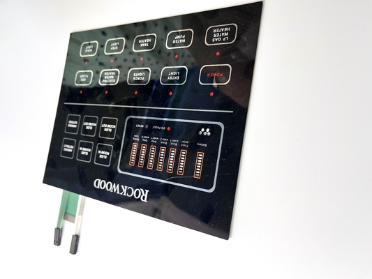 Certificação UL Dois interruptores de teclado de membrana personalizados para módulo de controle de energia
