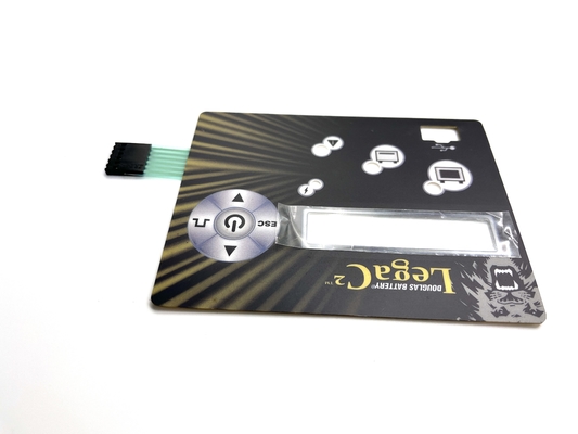پشت رنگ آمیزی پنجره LCD پلی استر لمسی فلزی گنبد سوئیچ با لایه چسب