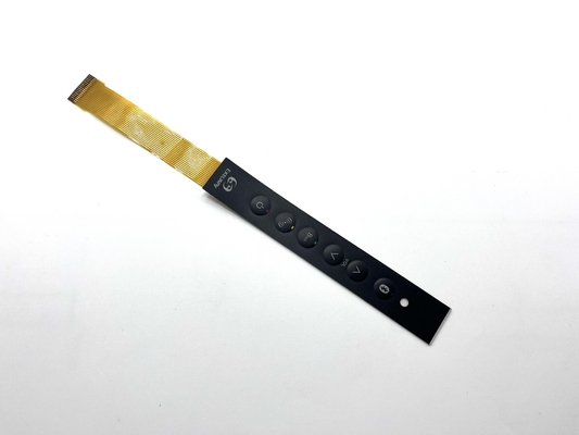 Texture Coating 1x3 Matrix Membrane Switch Keypad Suppliers With Perimeter Emboss All Keys