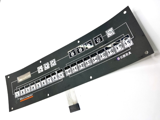 Retro Tintado Janela LCD Poliéster Smd Tactile Push Button Switch com camada adesiva