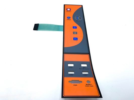 3M Rear Adhesive Tactile Membrane Keyboard With Gradient Printing