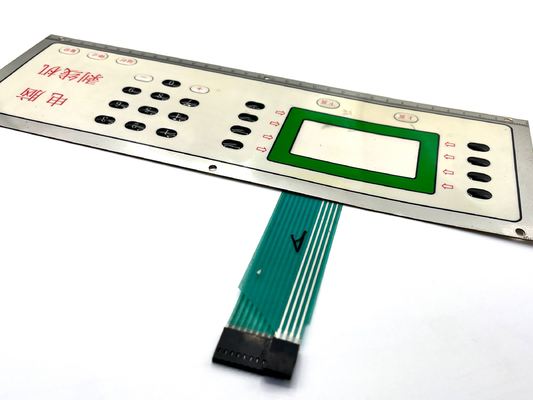 Custom Legend Printing Membrane Switch With Graphic Overlay And Tactile Snap Domes For Electronical Keyboard Design