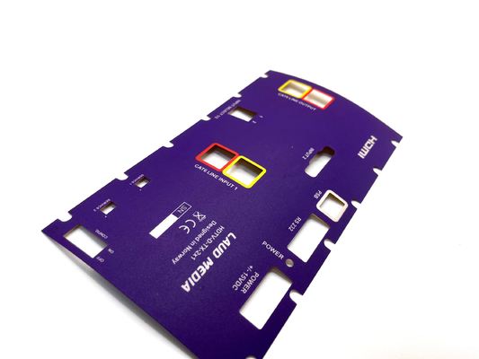 Graphic Overlay Screen Printed Polycarbonate Label With Adhesive Backing And Various Materials