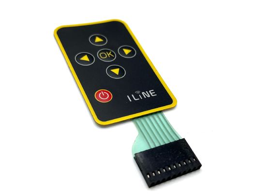 High-Performance Tactile Membrane Switch With Customizable Front Overlay Material For Budget Keyboards And Computer Peripherals