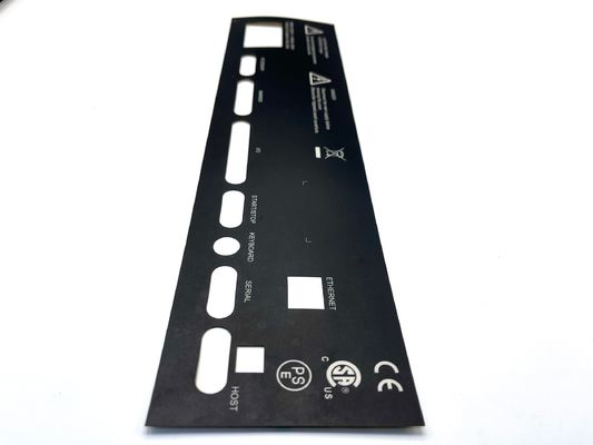 Custom Graphic Overlay Nameplates for Branding Identification and Safety Labeling in Industrial and Commercial Settings