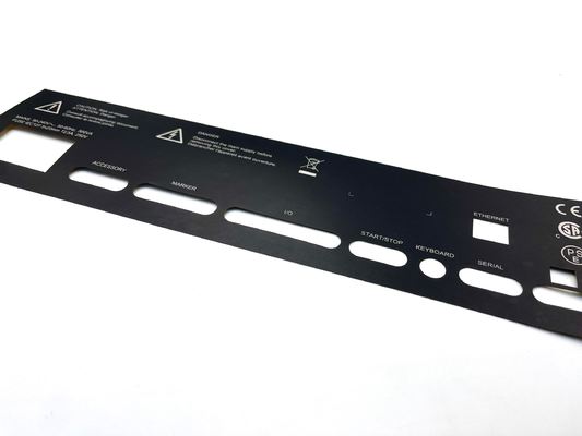 Custom Graphic Overlay Nameplates for Branding Identification and Safety Labeling in Industrial and Commercial Settings