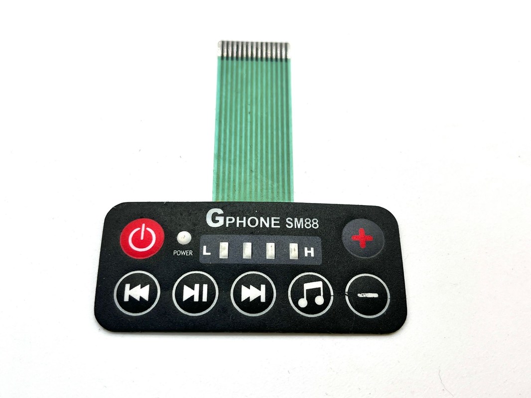 2.54MM Pitch Connect Push Button Membrane Switch for 3V-24V Operating Voltage Efficiency Needs