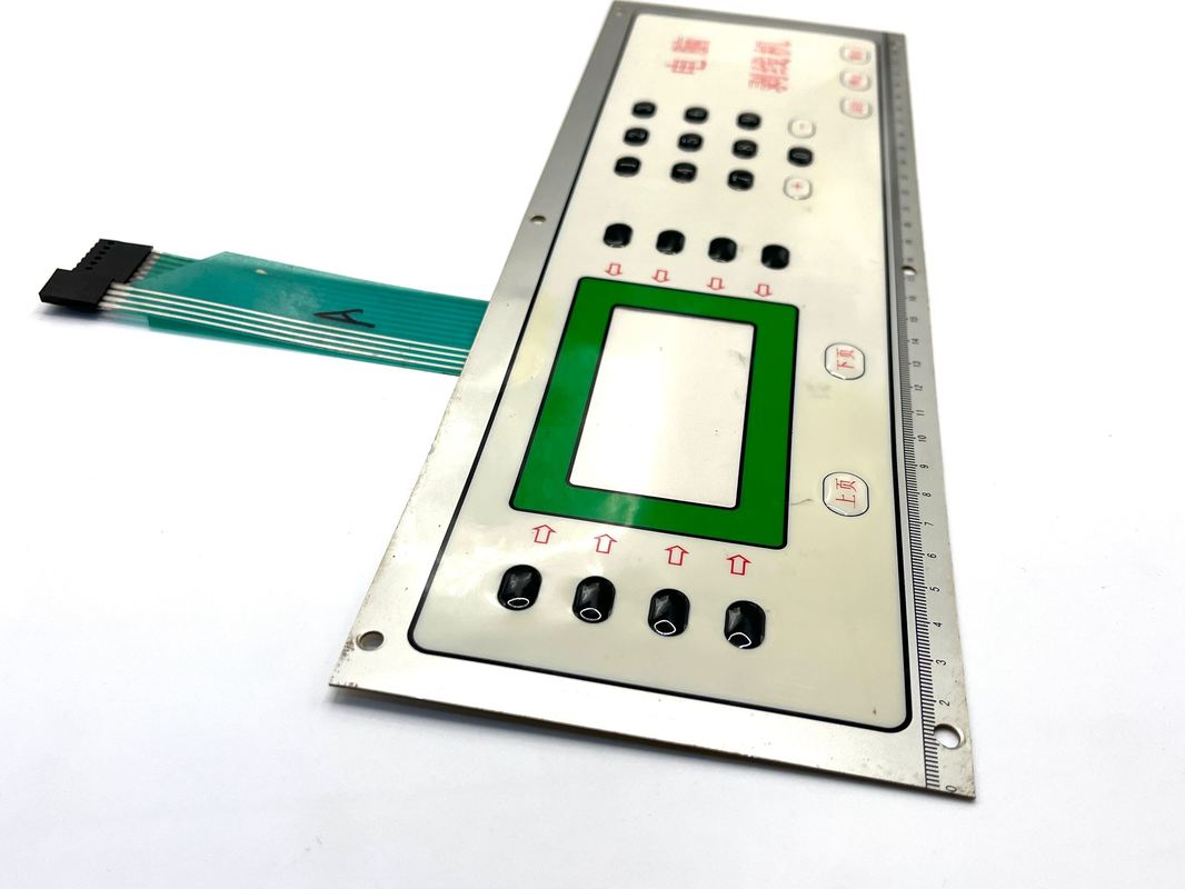 Custom Legend Printing Membrane Switch With Graphic Overlay And Tactile Snap Domes For Electronical Keyboard Design